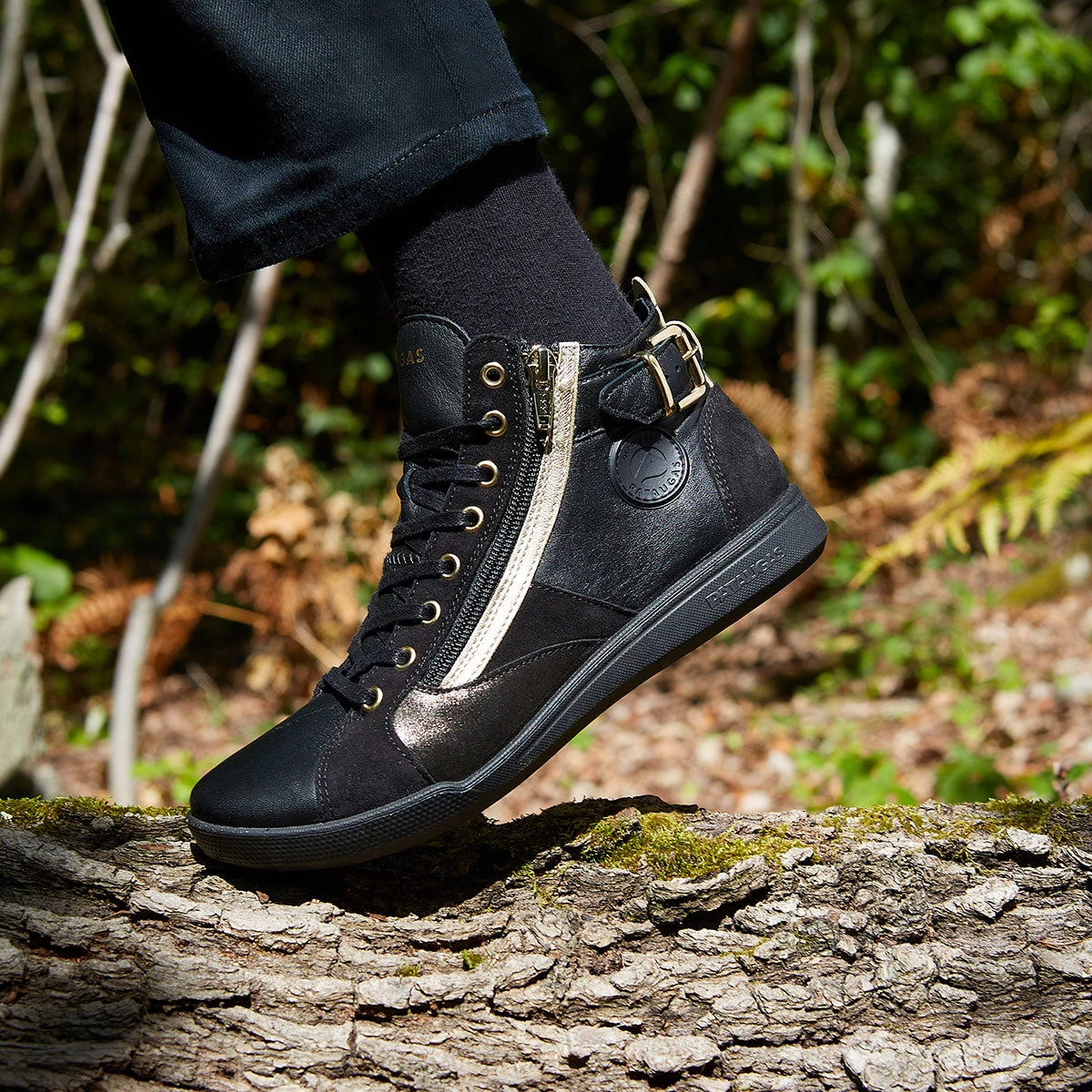 Pataugas PALME/MIX F4H NOIR/DORÉ – Image 3