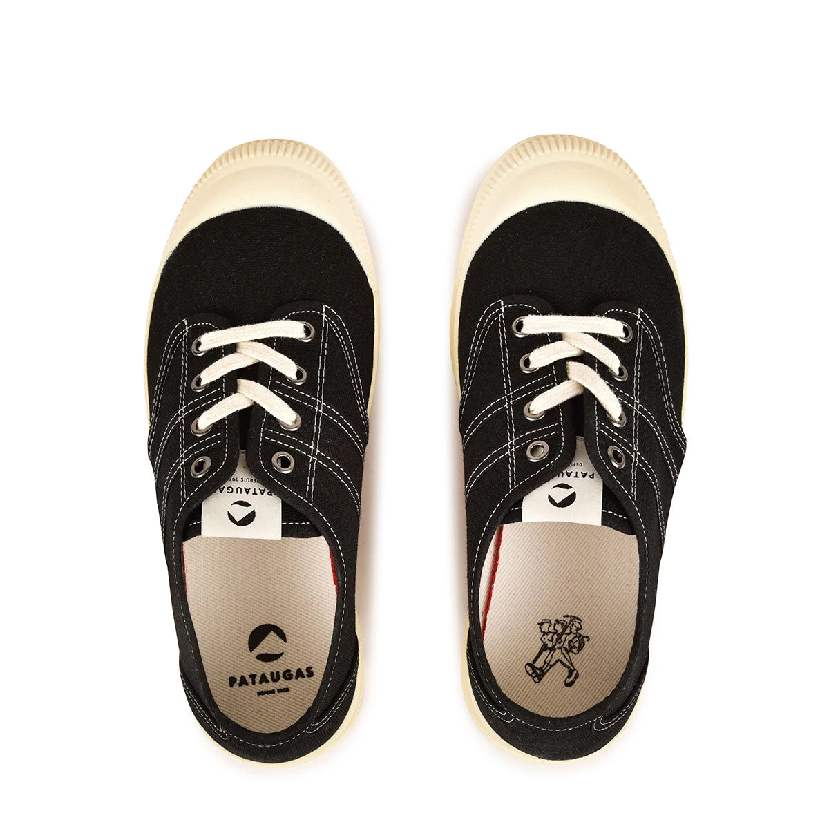 Pataugas AUTHENTIQUE L/T F2H NOIR/BLANC – Image 5